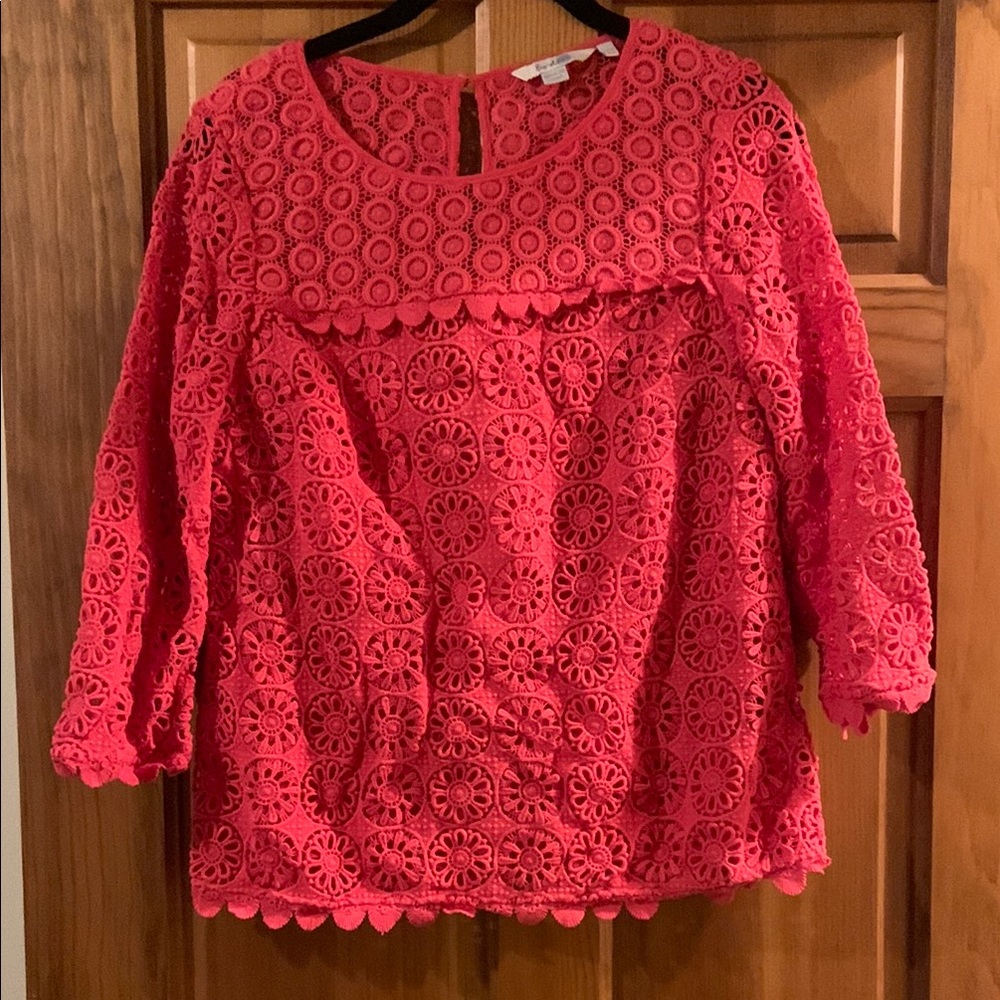 Boden crochet sweater size 6